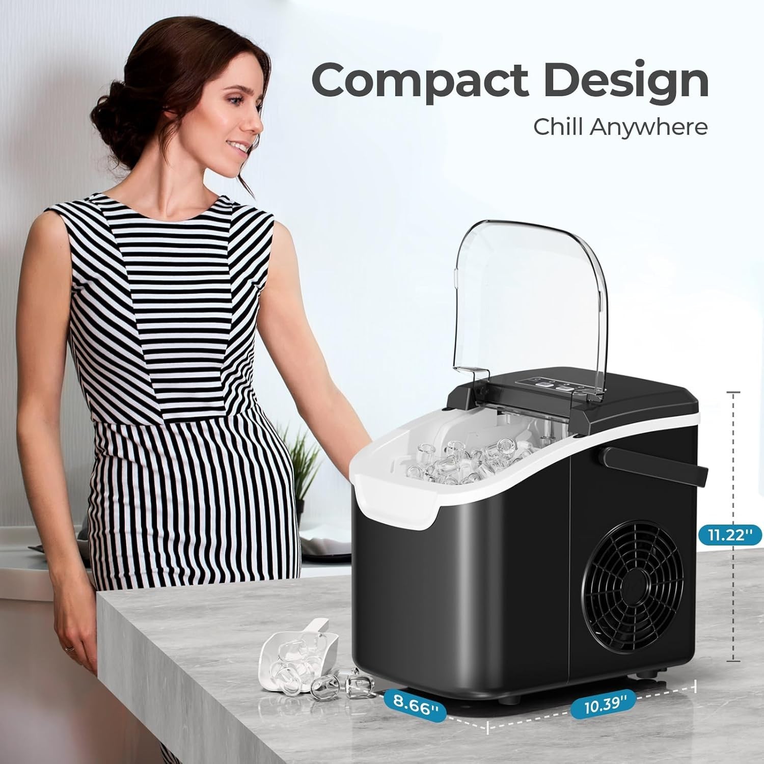 Countertop Ice Maker Machine – Portable Ice Maker