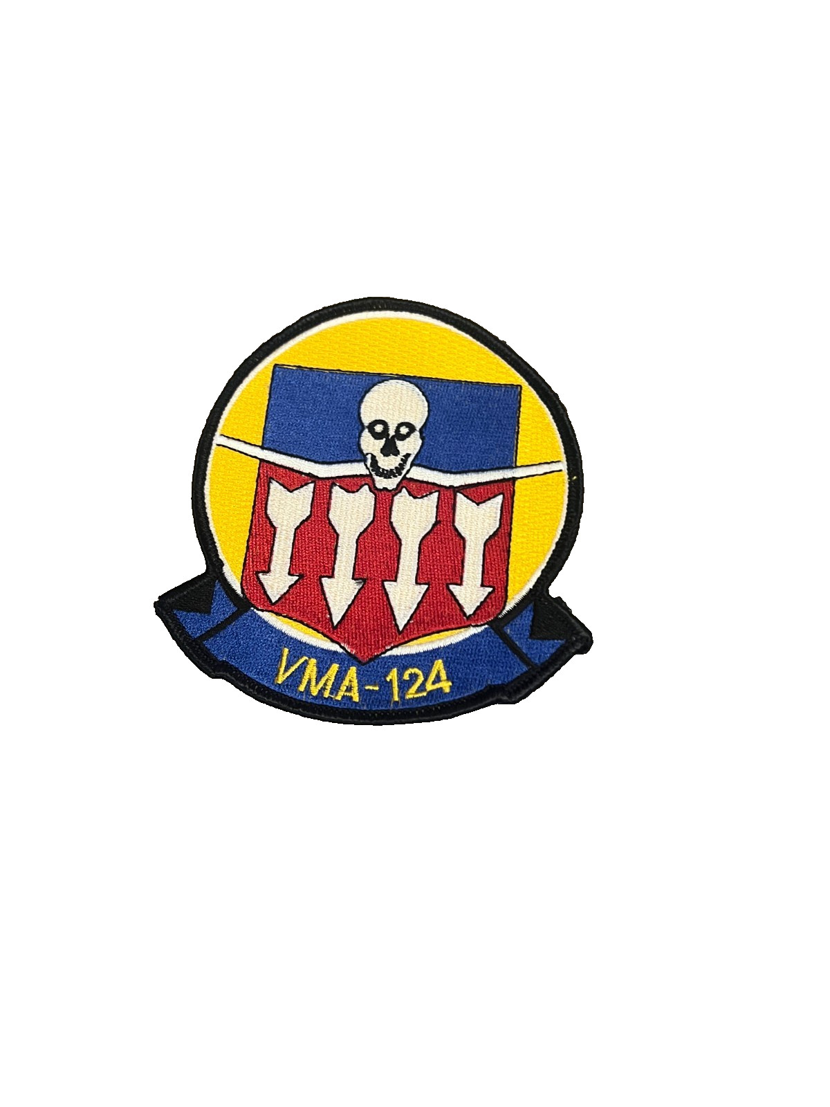 Original VMA-124 WHISTLING DEATH USMC A-4 SKYHAWK Attack Squadron Patch