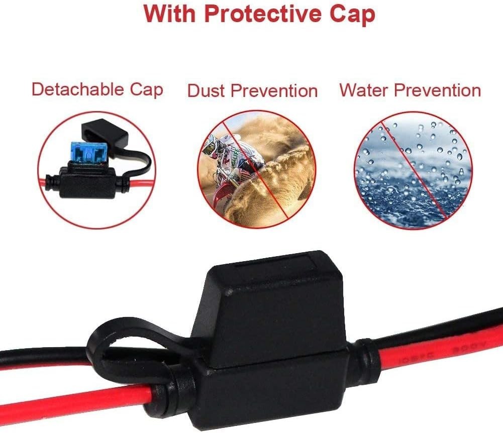 Cigarette Lighter Socket with Battery Alligator Clip - 3FT 12v Car Cigarette ...