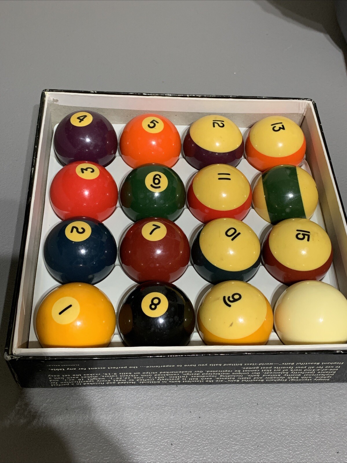 Vintage  Billiard Pool Balls 2 1/4"
