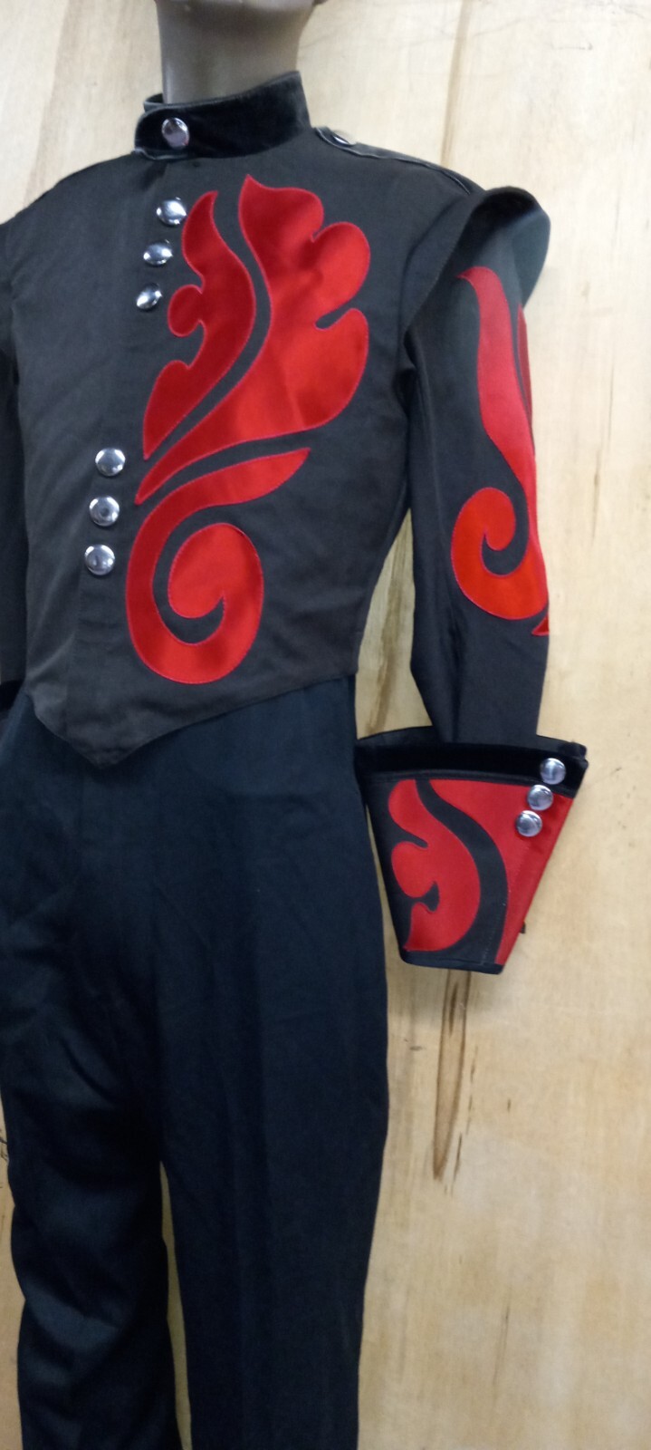 Marching Band Uniform Size 34" Including Jacket, Bibbers, Gauntlets