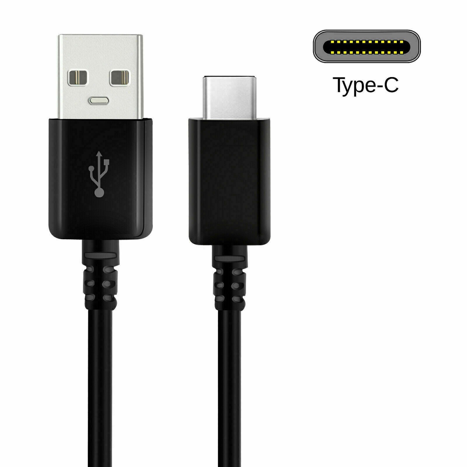 3FT Type-C USB Charging Cable Fast Charger Cord for Samsung S21 S22 S23 S24 S25