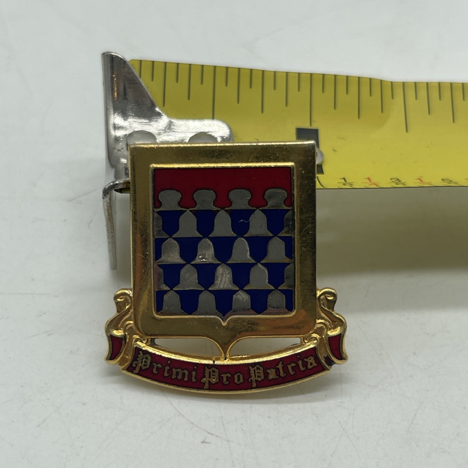 U.S. Military Army 642nd Transportation Battalion Pin Primi Pro Patria