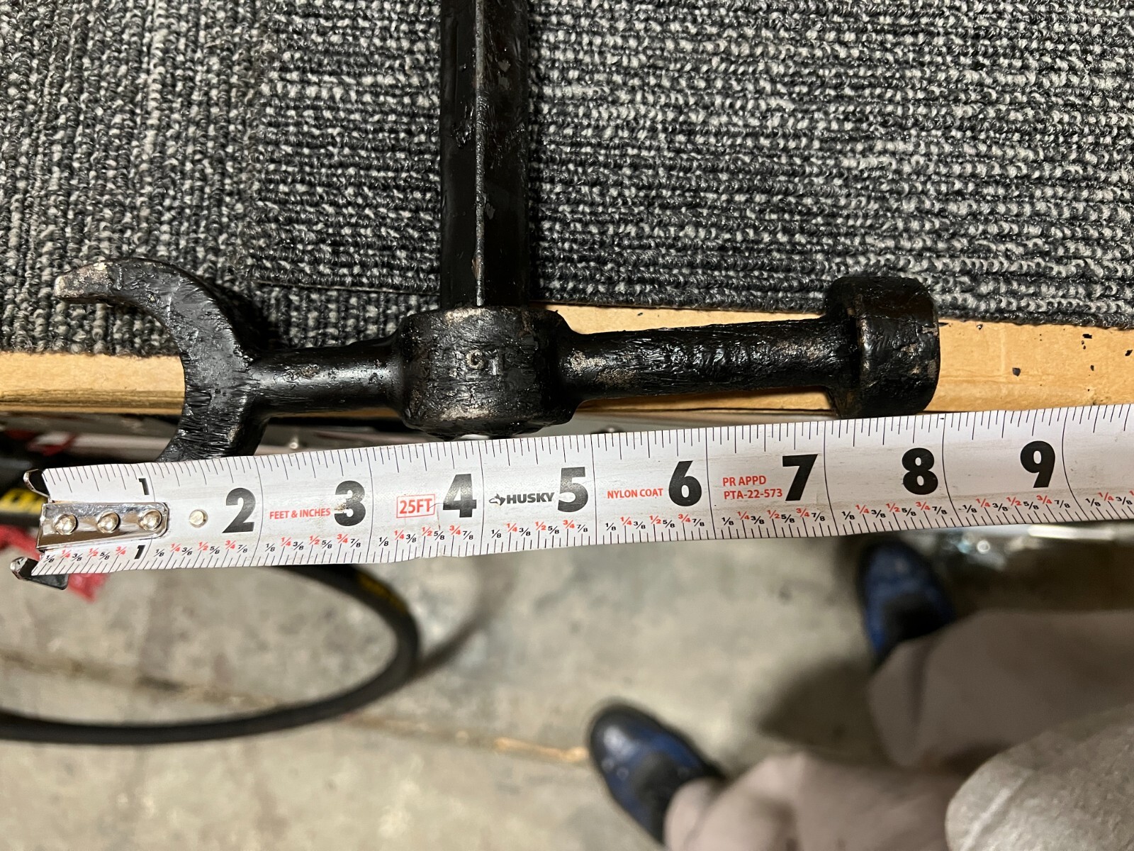 Sprinkler Tool C Head Flat Head 37-3/4" Length 8" Width 0.29" Notch