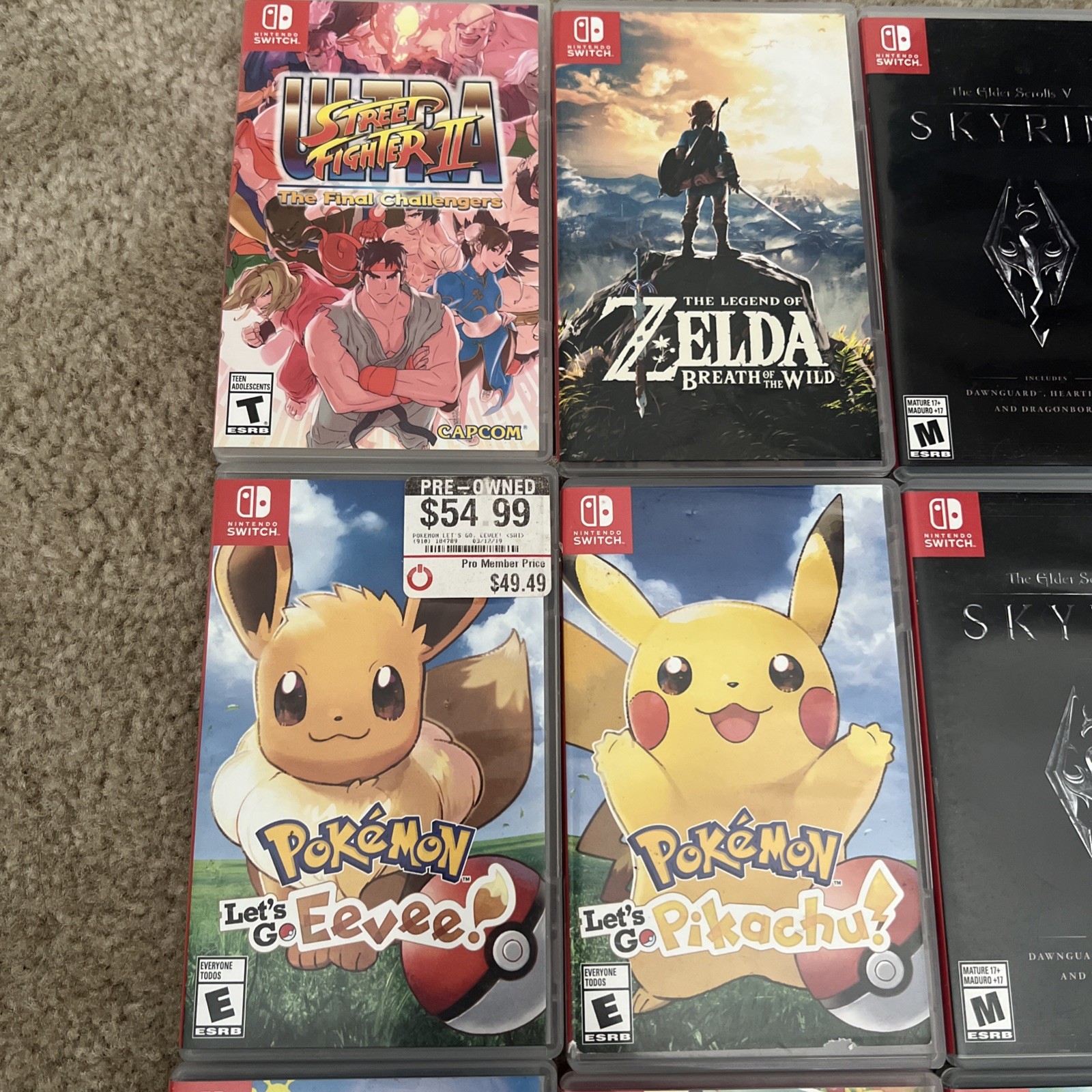 Nintendo Switch Authentic Replacement Cases CASE ONLY NO GAME