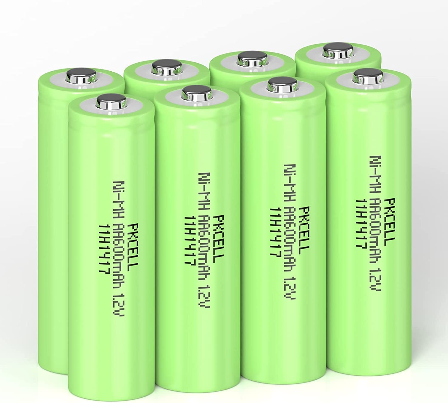 Rechargeable AA Batteries 1.2V 600mAh Double A NiMH Lights RC Toys Battery 8Pcs