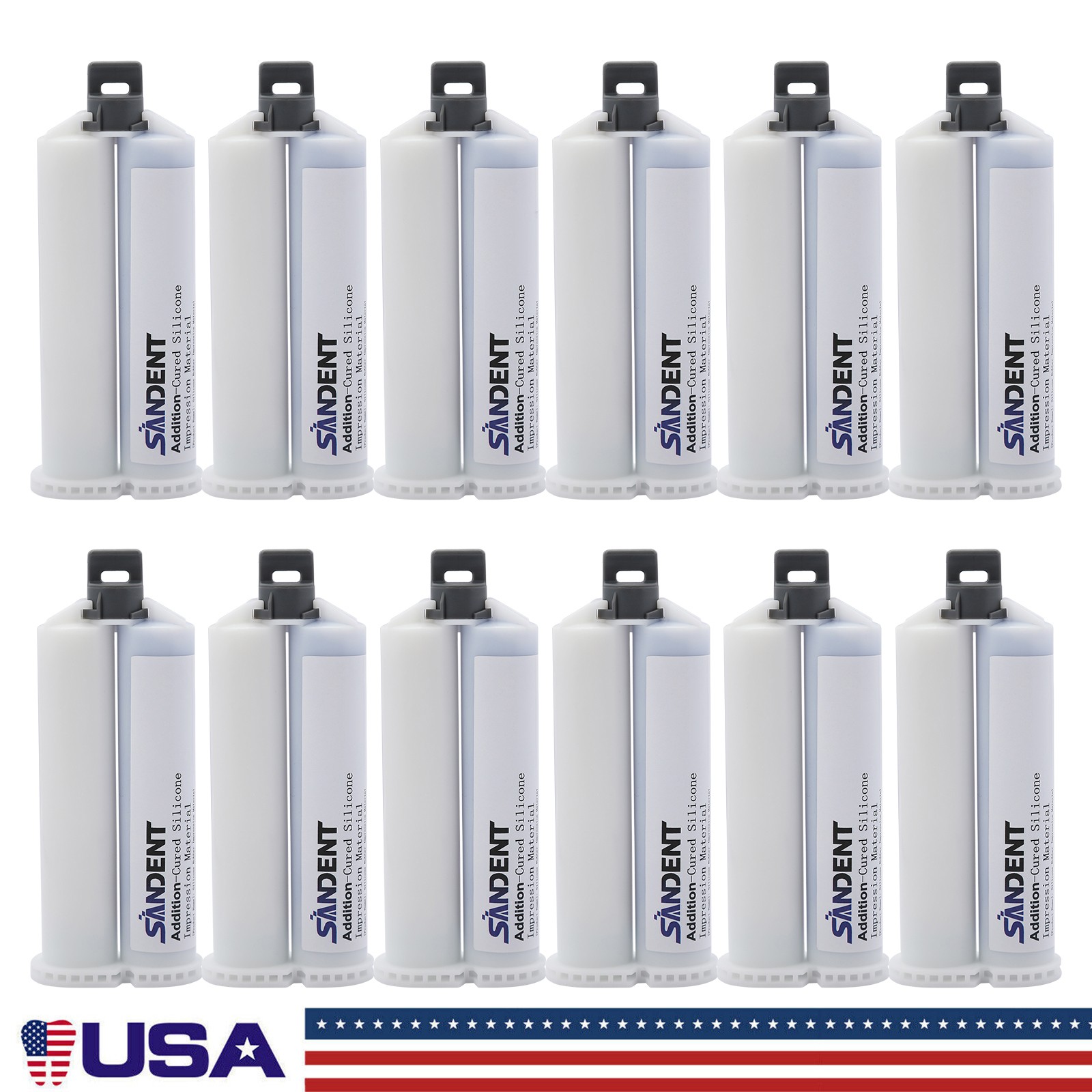 Box of 12 Medium Body Fast Set Impression Material VPS, Dental PVS
