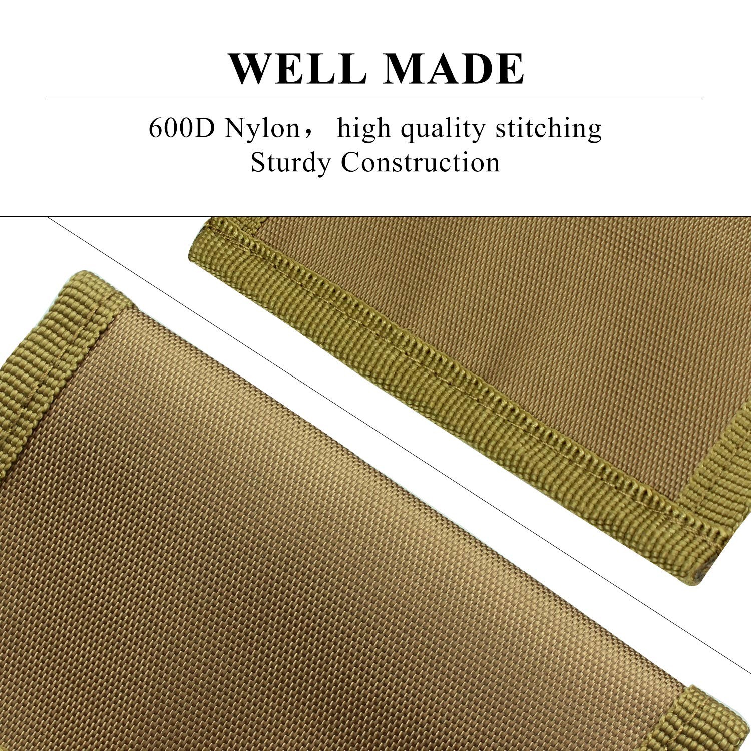 KOSIBATE Speedloader Pouch Case Holder Nylon Tactical Double Tan