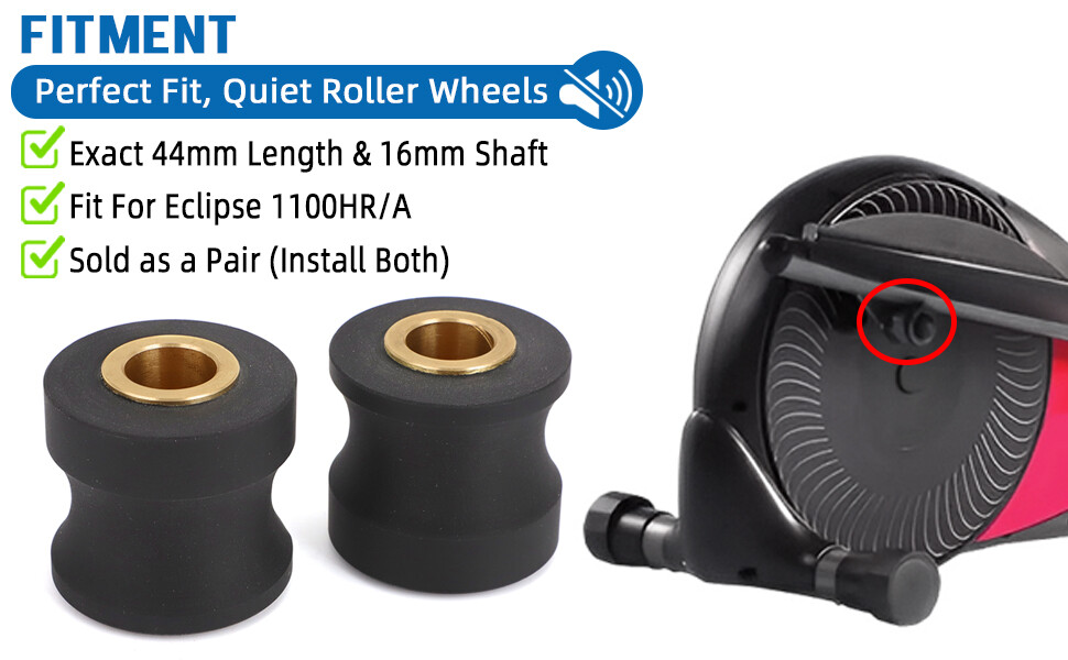 Roller Wheels For Eclipse 1100HR/A Elliptical Exercise Machine 1100hr Parts US