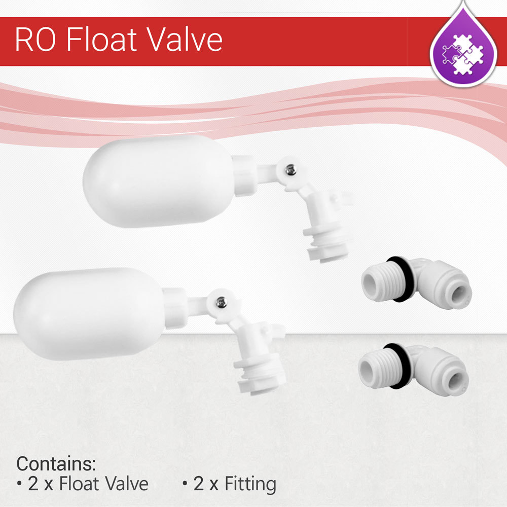 2 Pack Shut Off Float Valve for Reef Aquarium RO DI Reverse Osmosis System tanks