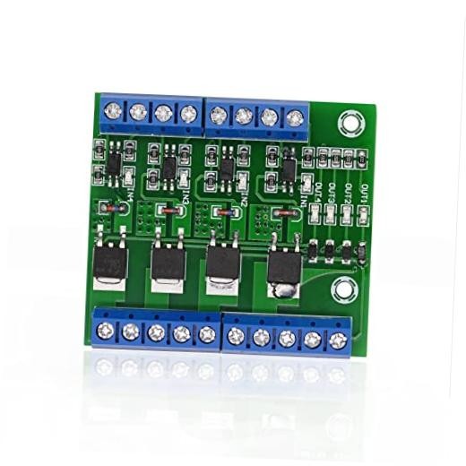 PWM MOS FET Module, 4 Channel PLC Amplifier Circuit Board 3-20V to 3.7-27VDC