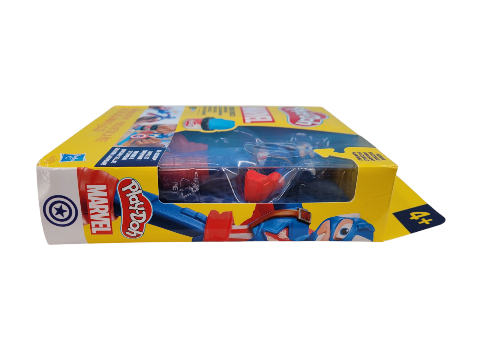 Play-Doh Marvel Captain America Bendy Action Fig + Stamping Shield + 2 Compounds