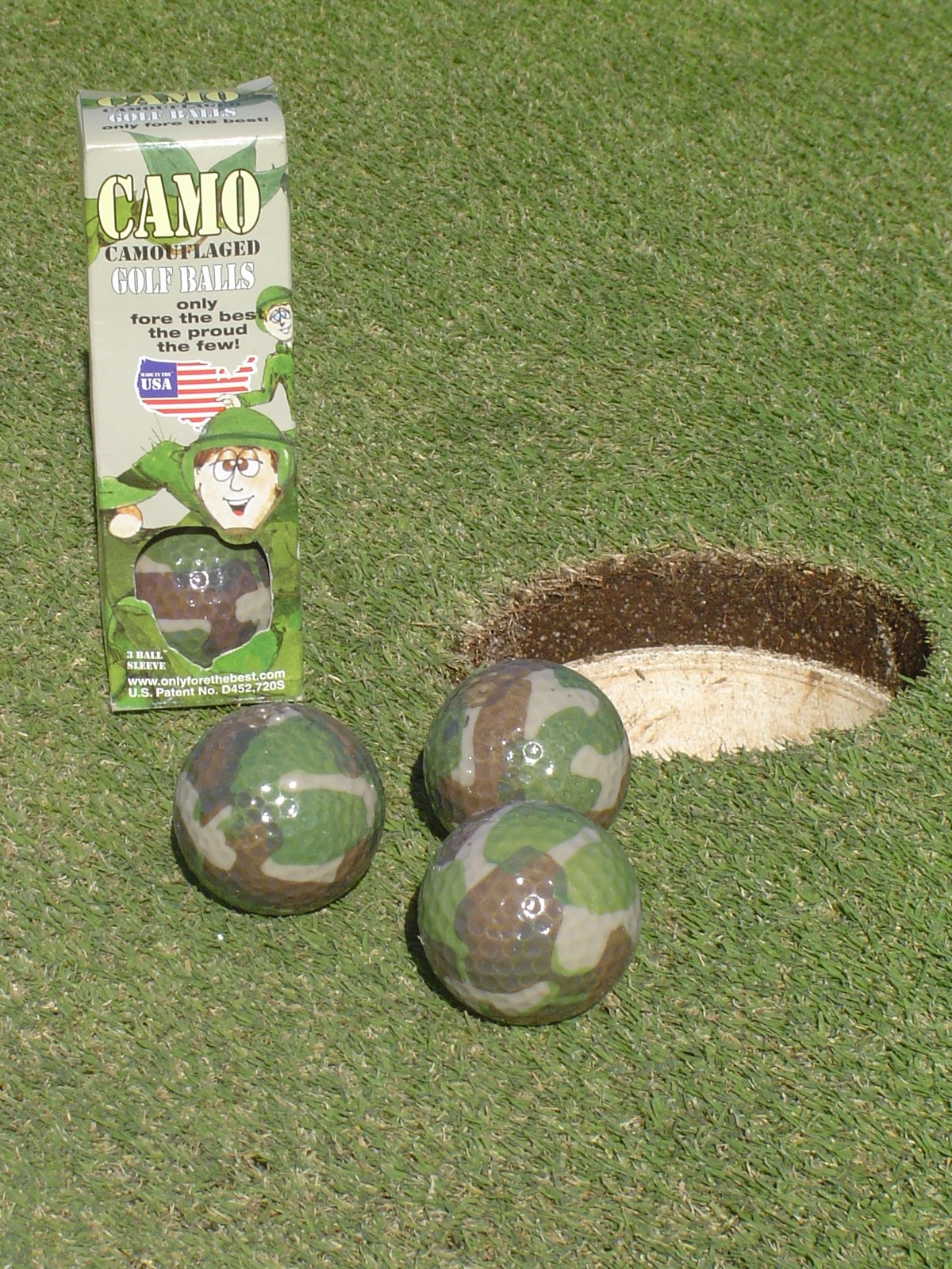 Camouflage Golf Balls Gag Gift Fundraiser Mother, Father and Camo Present