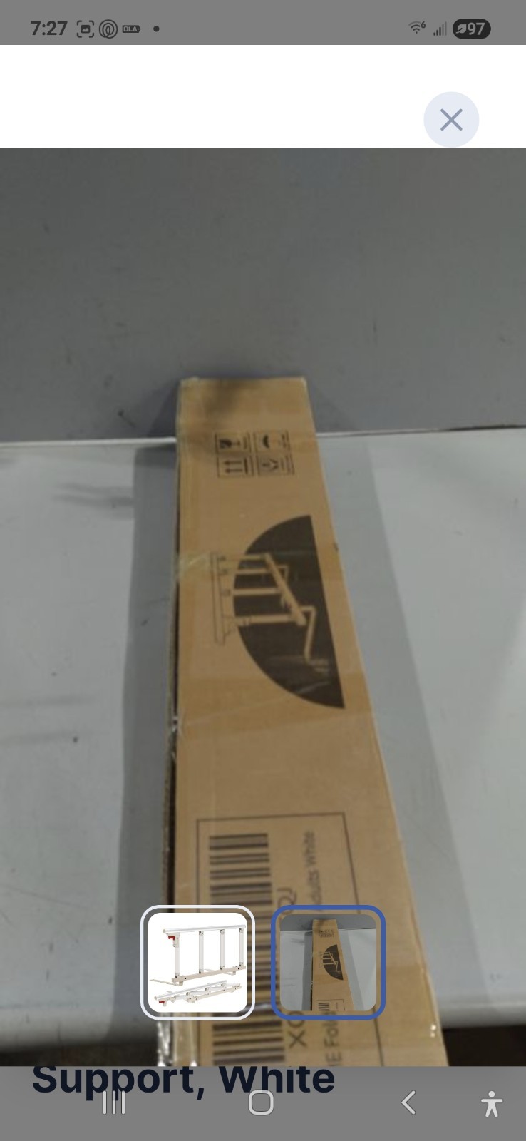 Bed rail suitable for elderly, disabled, or post-surgery recovery.