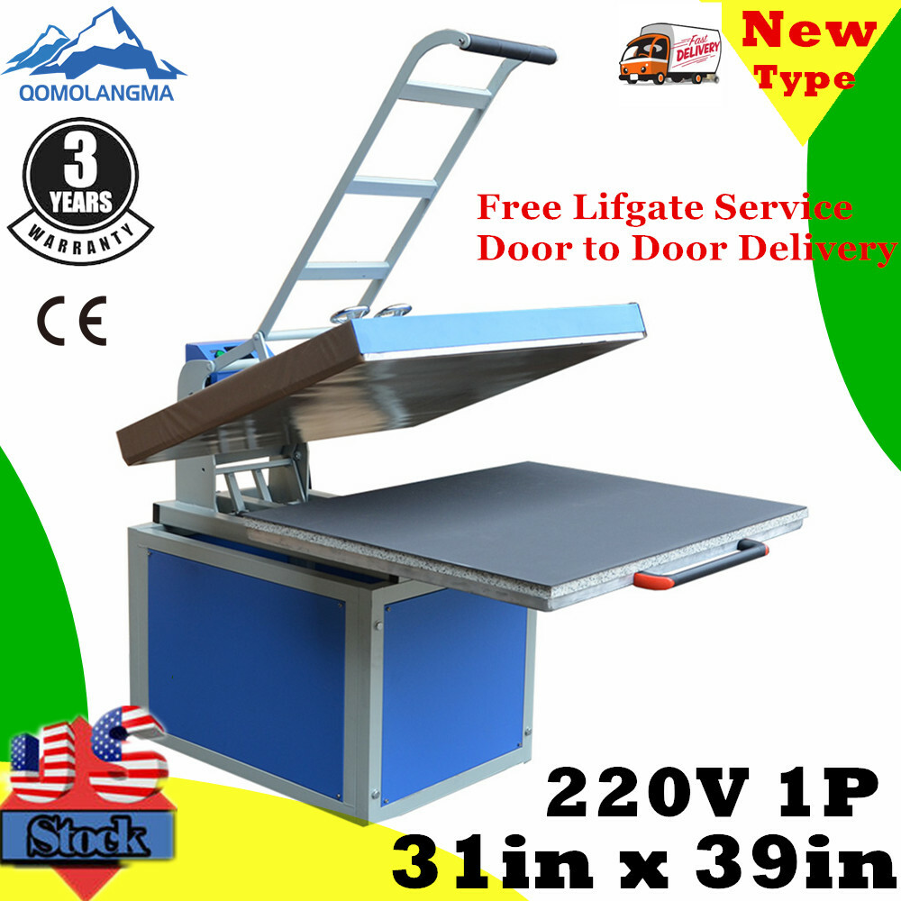 US 31x 39in Large Format Sublimation Transfer Machine Heat Press Machine 220V