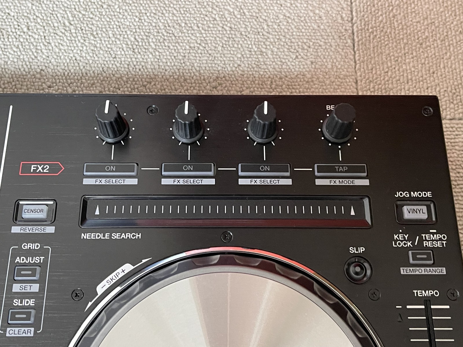 Pioneer DDJ-SX Serato DJ Controller Performance 4ch w/ AC Adapter Tested