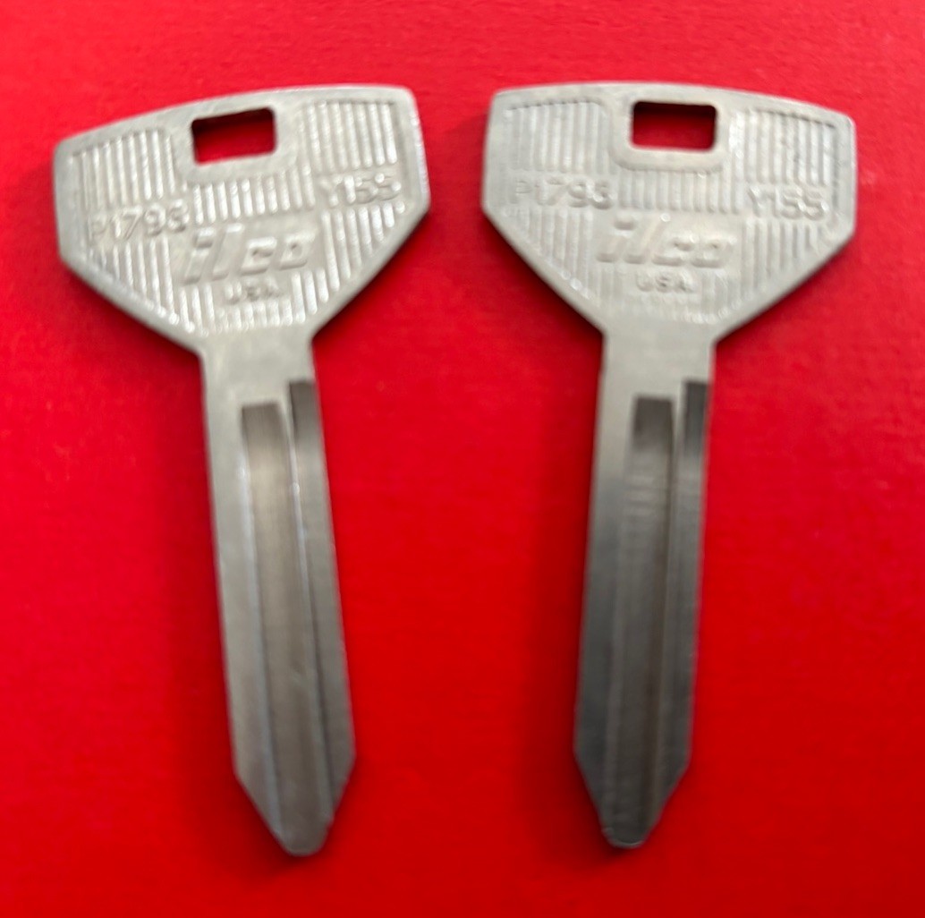 Y155 ILCO brand key blanks set of 2, # P1793 y155, locksmith