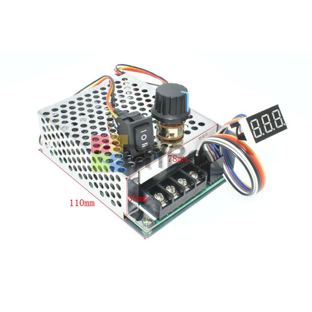 DC 10-50V 40A Motor Speed Control PWM Controller CW CCW Reversible Switch