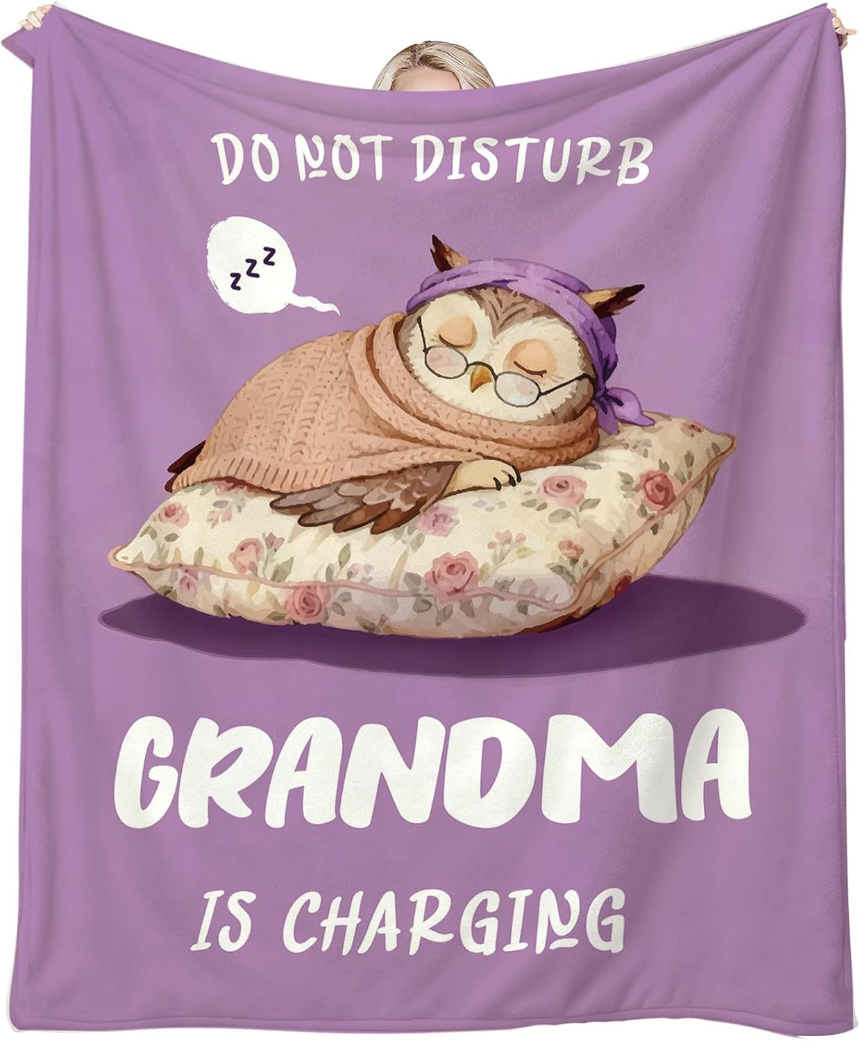 Flannel Blanket Gifts for Grandma - 50" X 60" Grandma Birthday Gifts, Great Gran