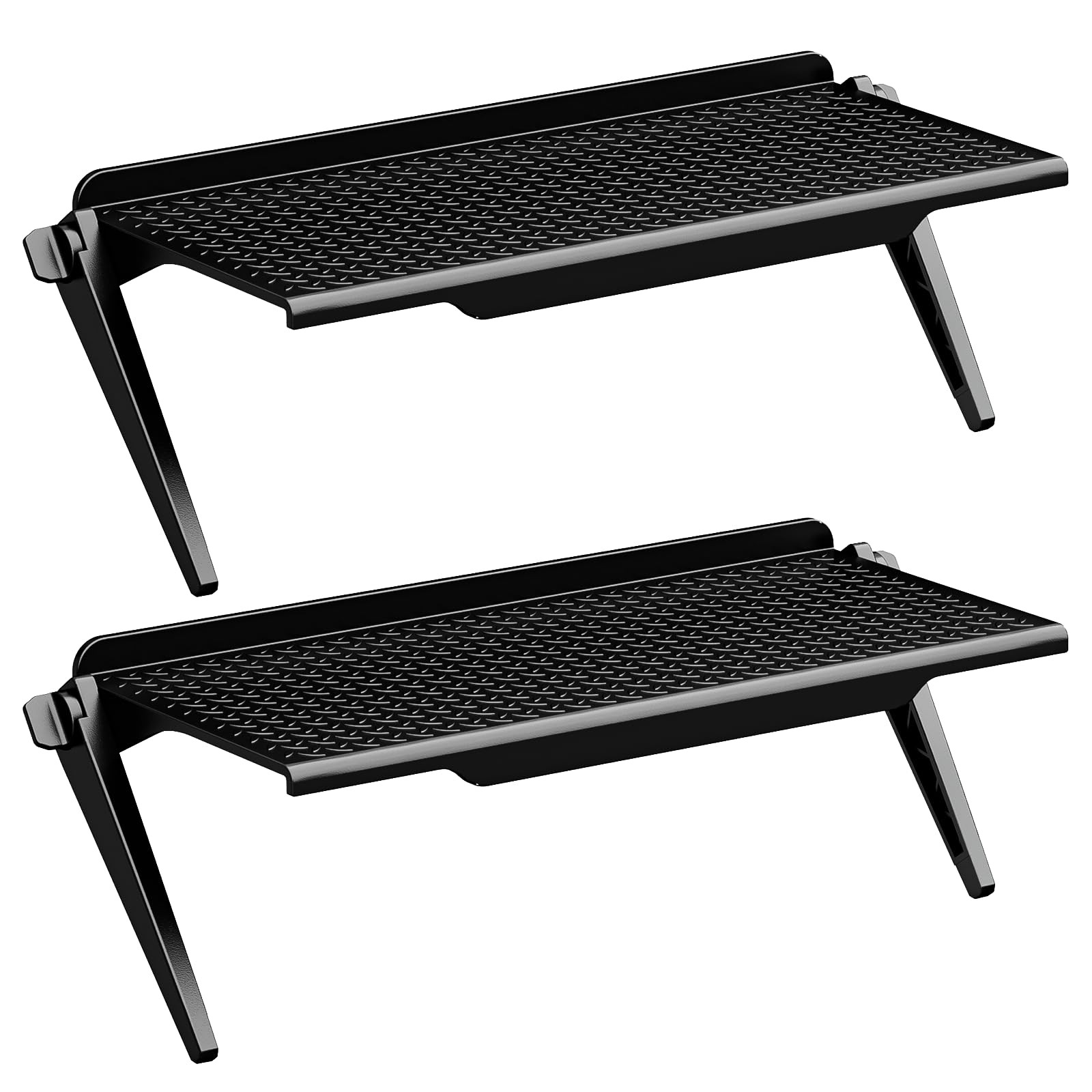 TV Top Shelf 12 Inch Adjustable 2-Pack Holds Up to 13.2lb for Monitor, Medi