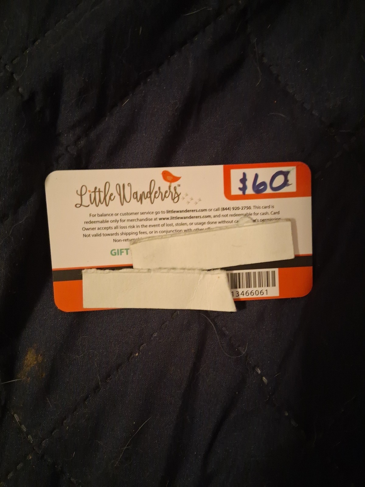 Little Wanderers $60 Gift Card, Clothing, US Nationwide, No Exp.