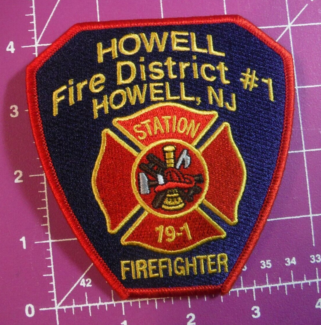 Howell New Jersey Fire District #1 Firefighter patch-new (Bulk B)