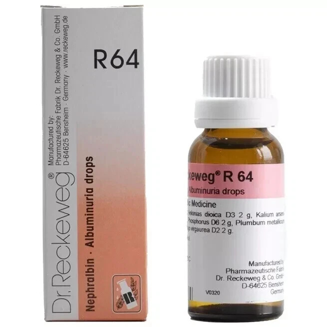 1xDr. Reckeweg R64 Drops 22ml | Kidney Function & Urinary Balance Support