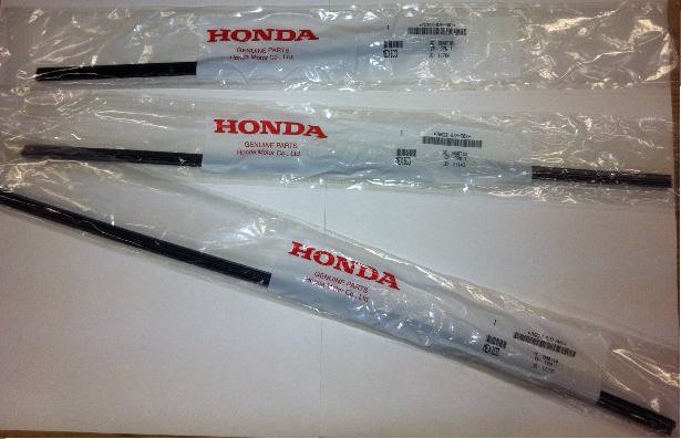 Genuine OEM Honda CR-V Front and Rear Wiper Rubber Insert Set 12-16 Inserts CRV