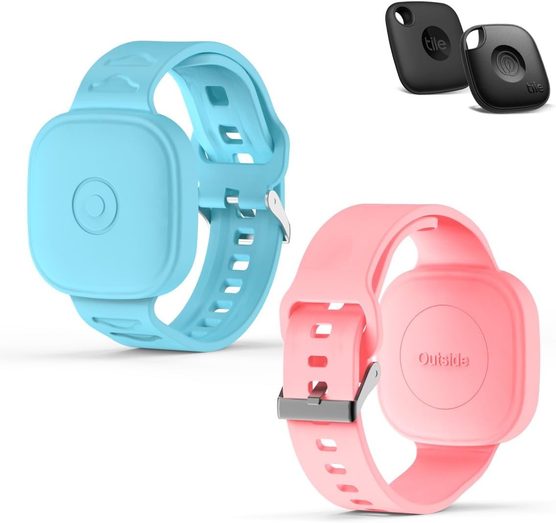 (2Pack) Silicone Bracelet for Tile Mate (2022/2024), Waterproof Protective Case