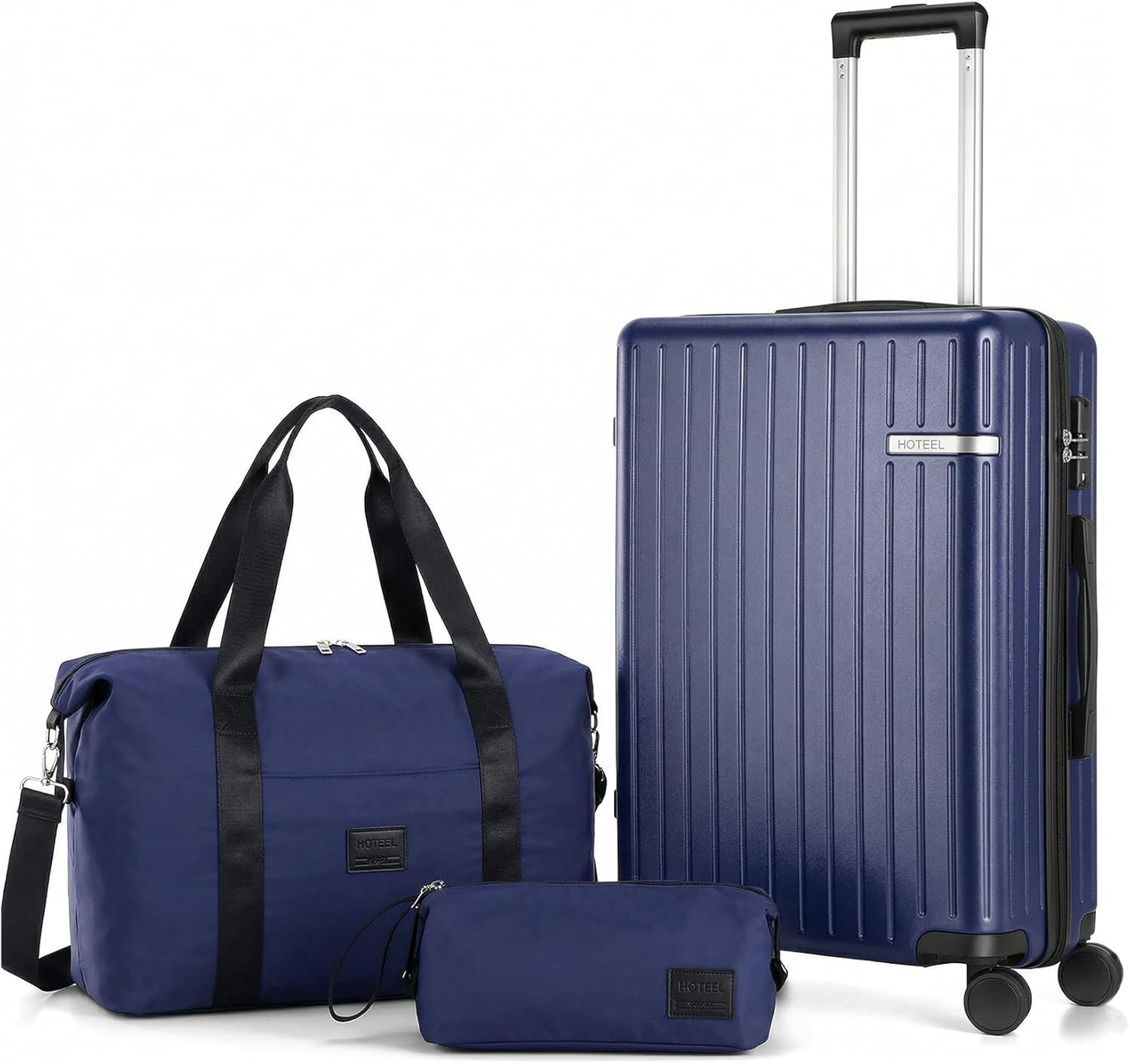 Luggage Sets 3 Piece Carry on Luggage with Spinner TSA Lock for Unisex (4-YEAR W