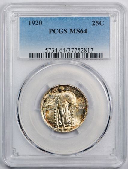 1920 PCGS MS 64 Standing Liberty Quarter