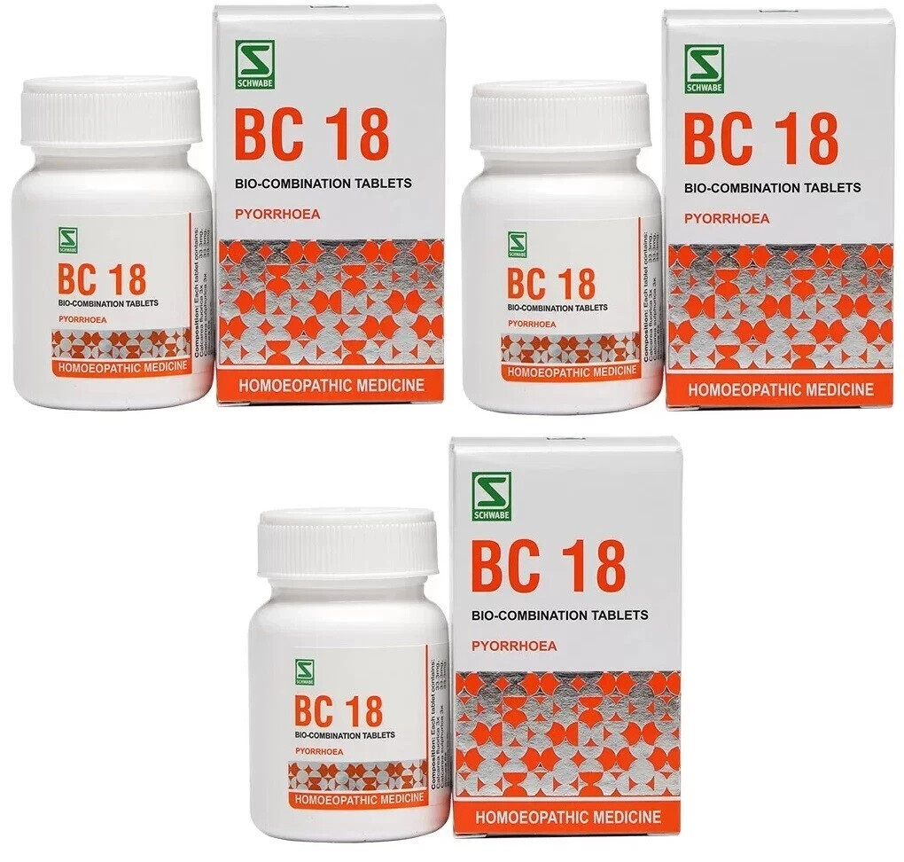 WSI Bio-Combination 18 Pyorrhoea Relief | 5Y Exp | Free Shipping | Pack of 3