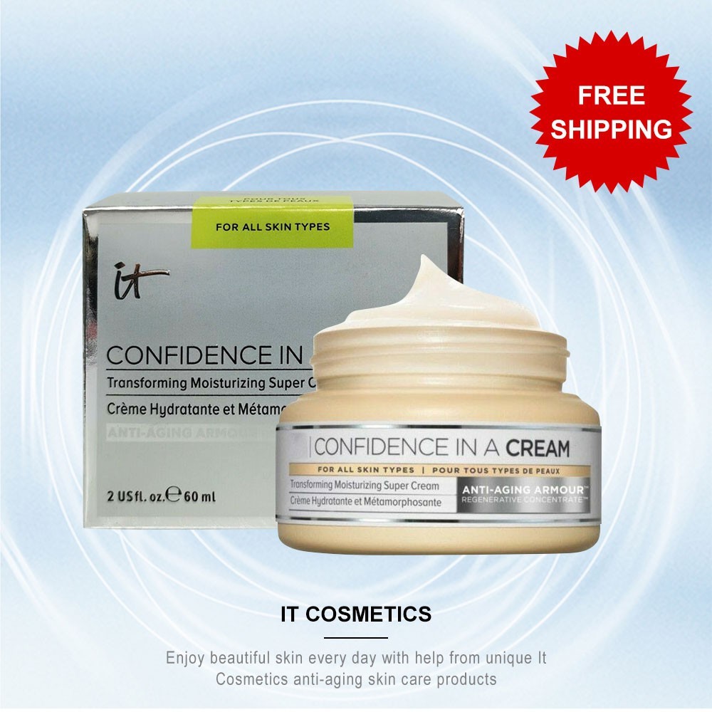 It Cosmetics Confidence in a Cream Moisturizing Super Cream Moisturizer 2 oz