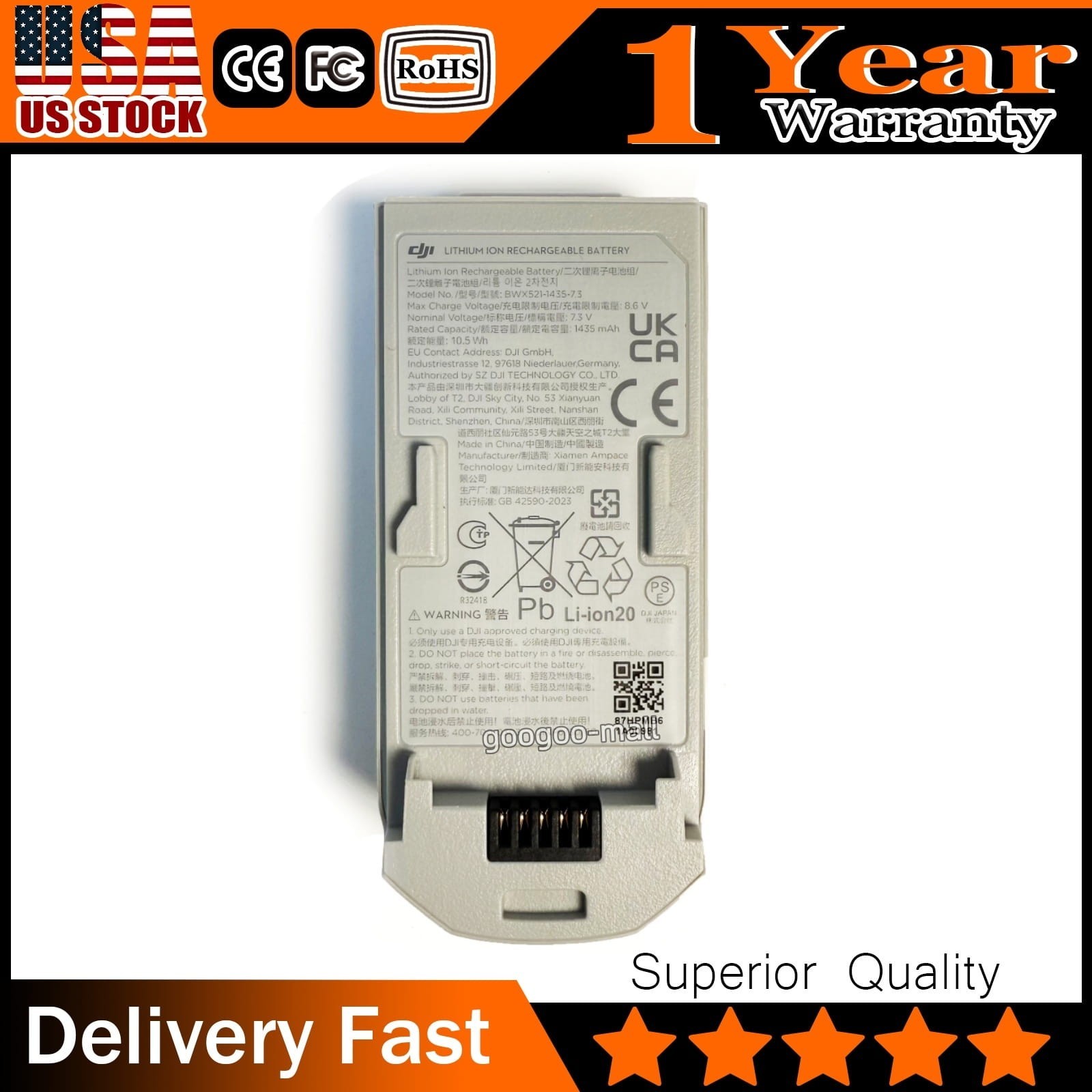 New Genuine 1435mAh BWX521-1435-7.3 Intelligent Flight Battery for DJI Neo Drone