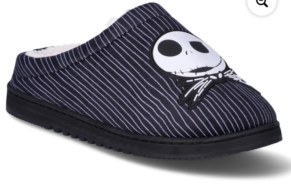 Disney Nightmare Before Christmas Men's Slippers GroundUp Jack Skellington 11/12