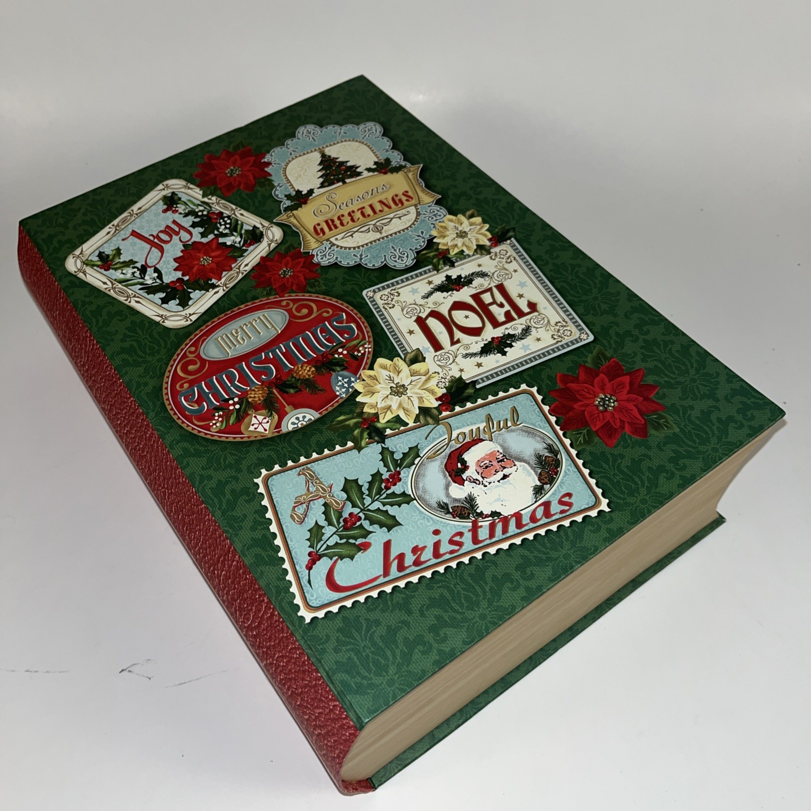 Fake/Faux Book/ Box/ Storage 11” X 8”. Great Condition. Large Size And Decorated