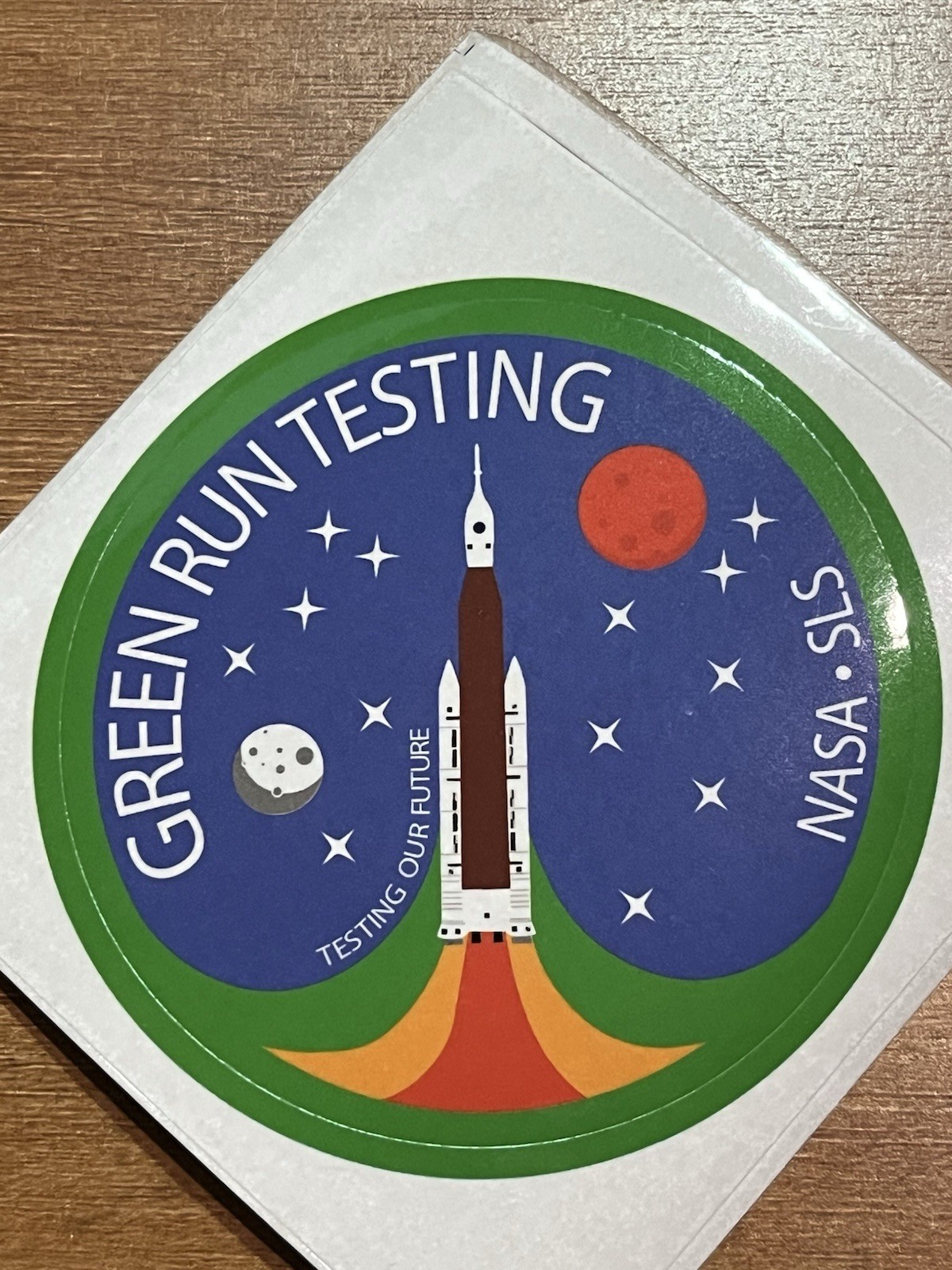 NASA Artemis Green Run Testing Decal Sticker Official Authentic Collectible 3"
