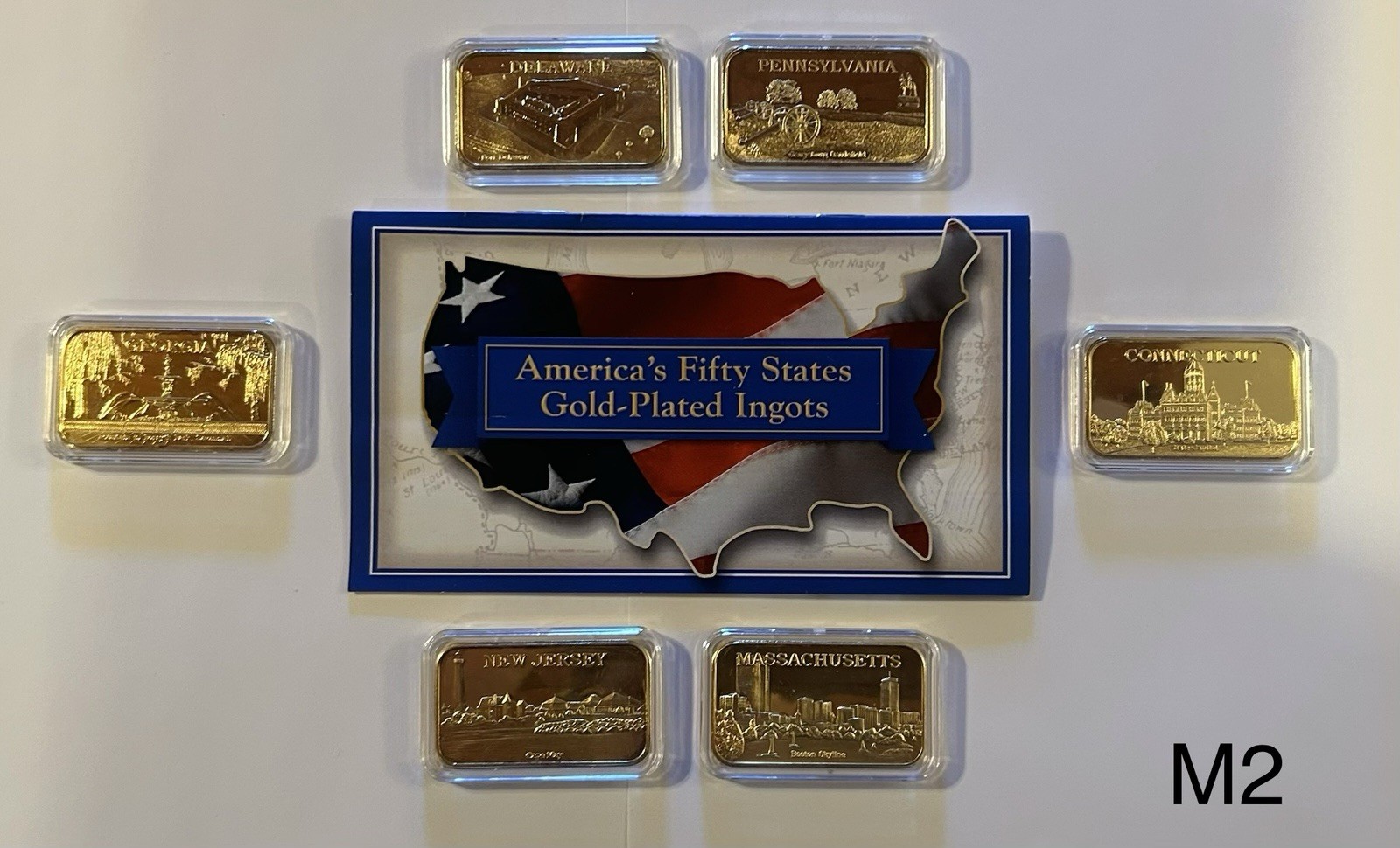 US States - Gold Plated (18kt) Ingots