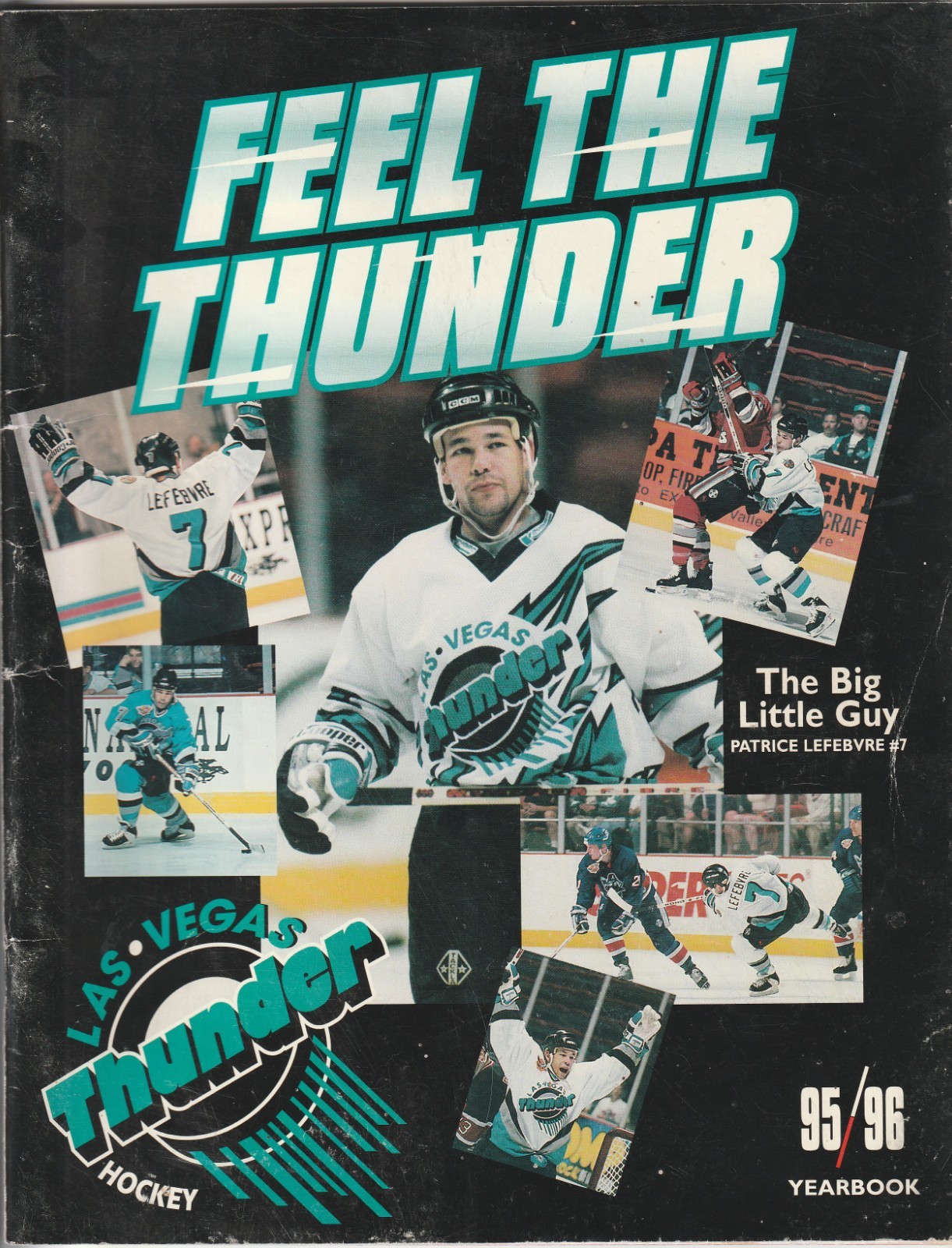 1995 IHL Las Vegas Feel The Thunder Yearbook