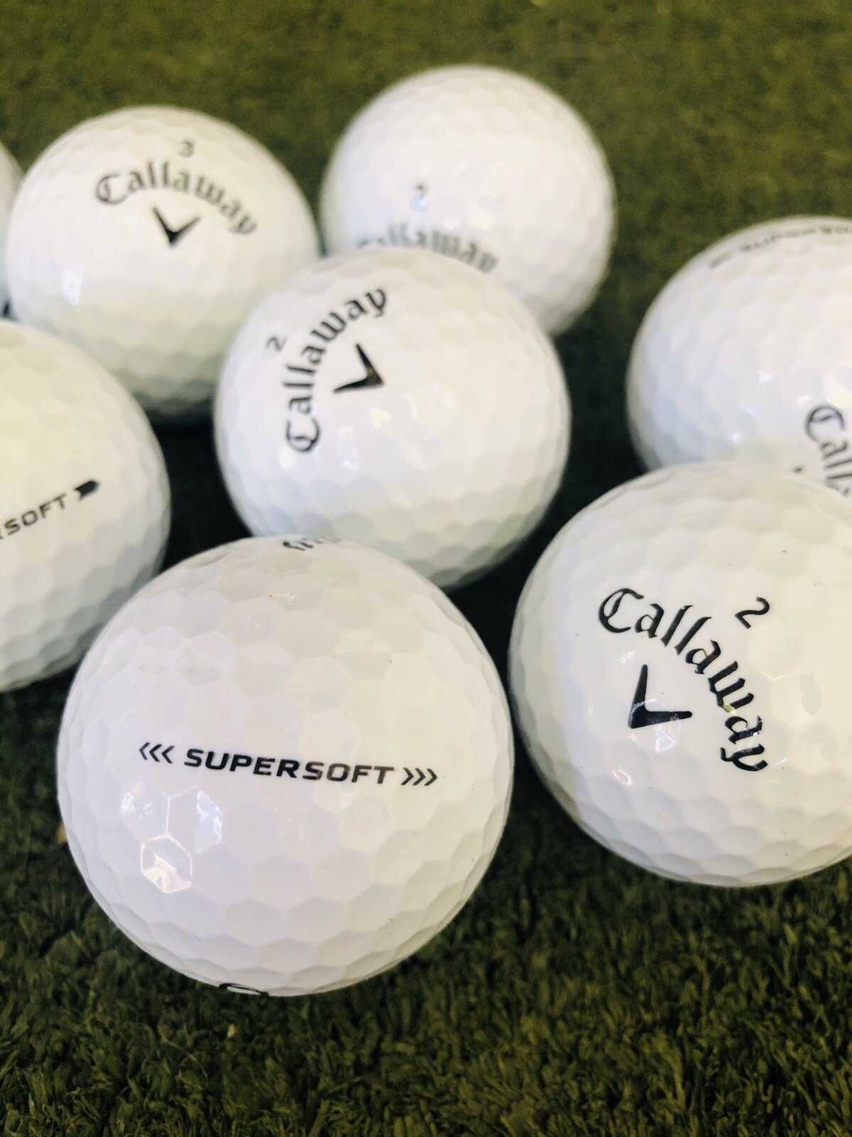 36 Callaway Supersoft Used White Golf Balls 4A Condition (AAAA)