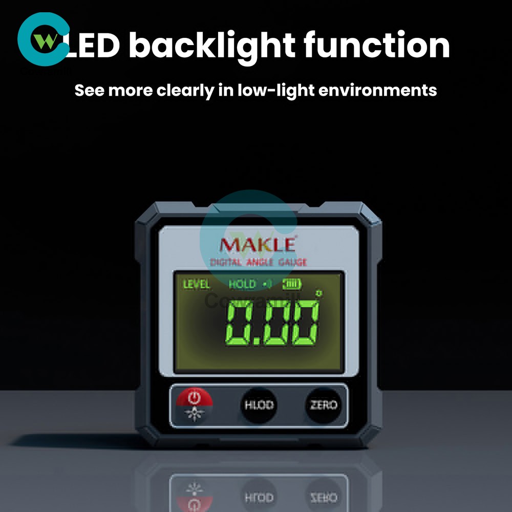 360° Magnetic Digital Level Angle Finder Protractor Inclinometer Rechargeable