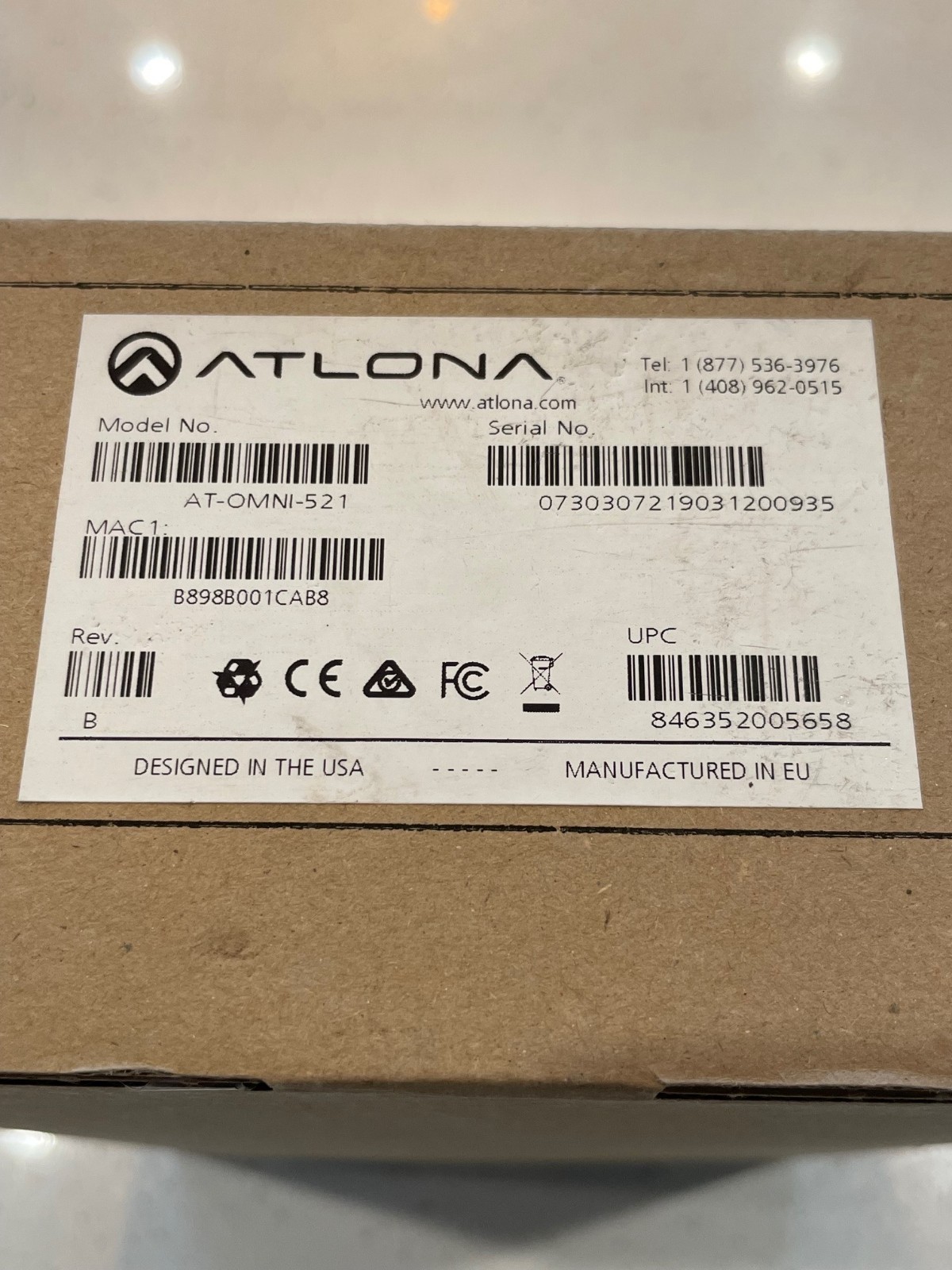 Atlona AT-OMNI-521, HDMI Network Encoder, NOS, **LOOK**