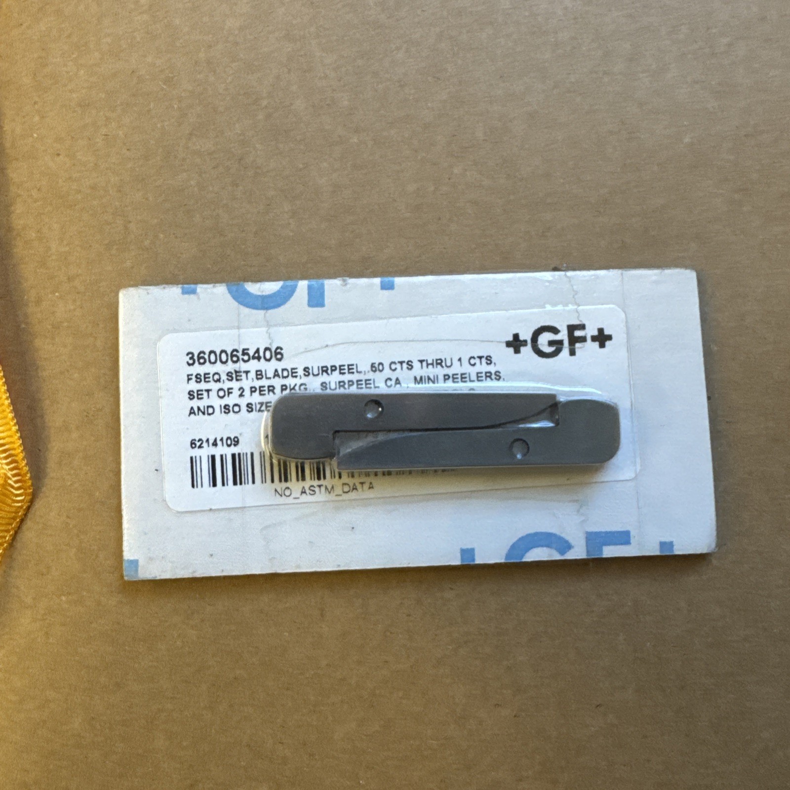Georg Fischer Peeler Surpeel Replacement Blade Set 360065406 1/2-1 Inch CTS