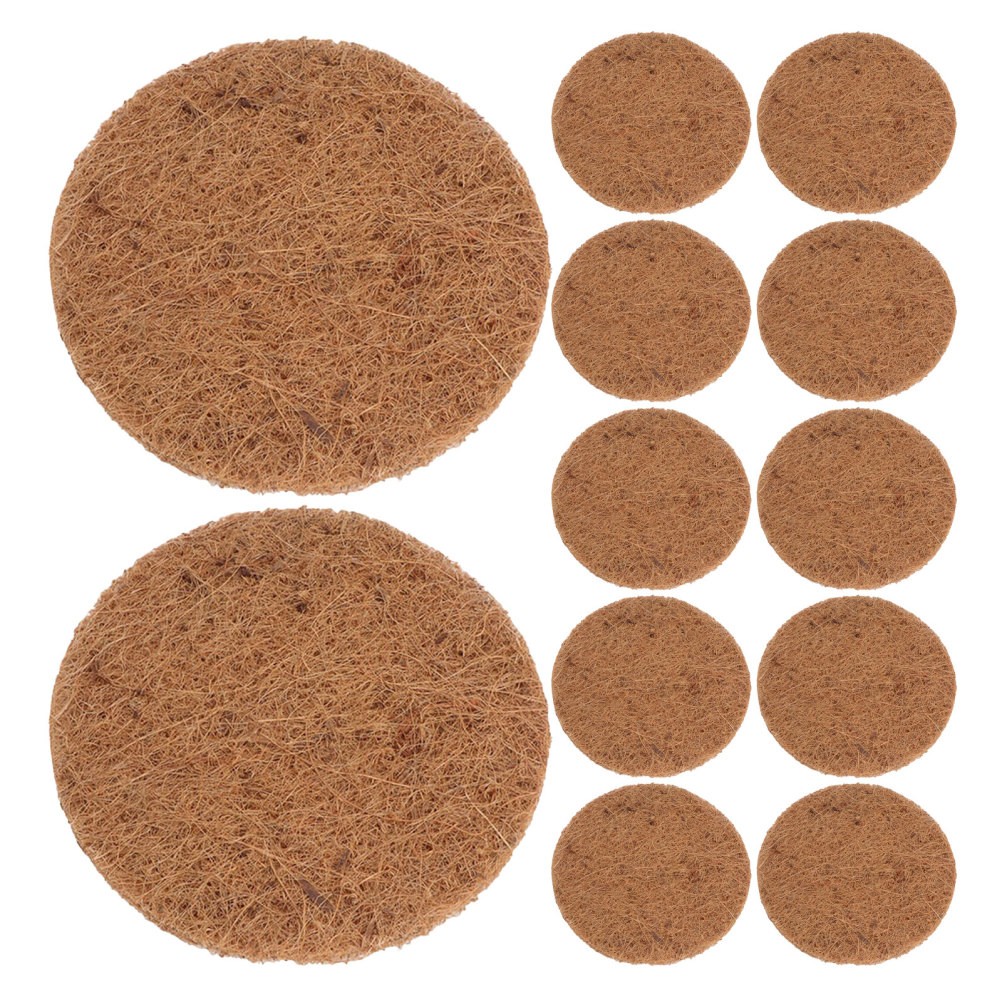 12Pcs Natural Coconut Fiber Nest Pads Soft Durable Bird Egg Hatching Mat