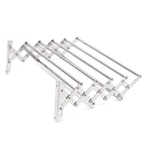 Wall Mounted Clothes Drying Rack Stainless Steel Retractable Laundry Drying Rack