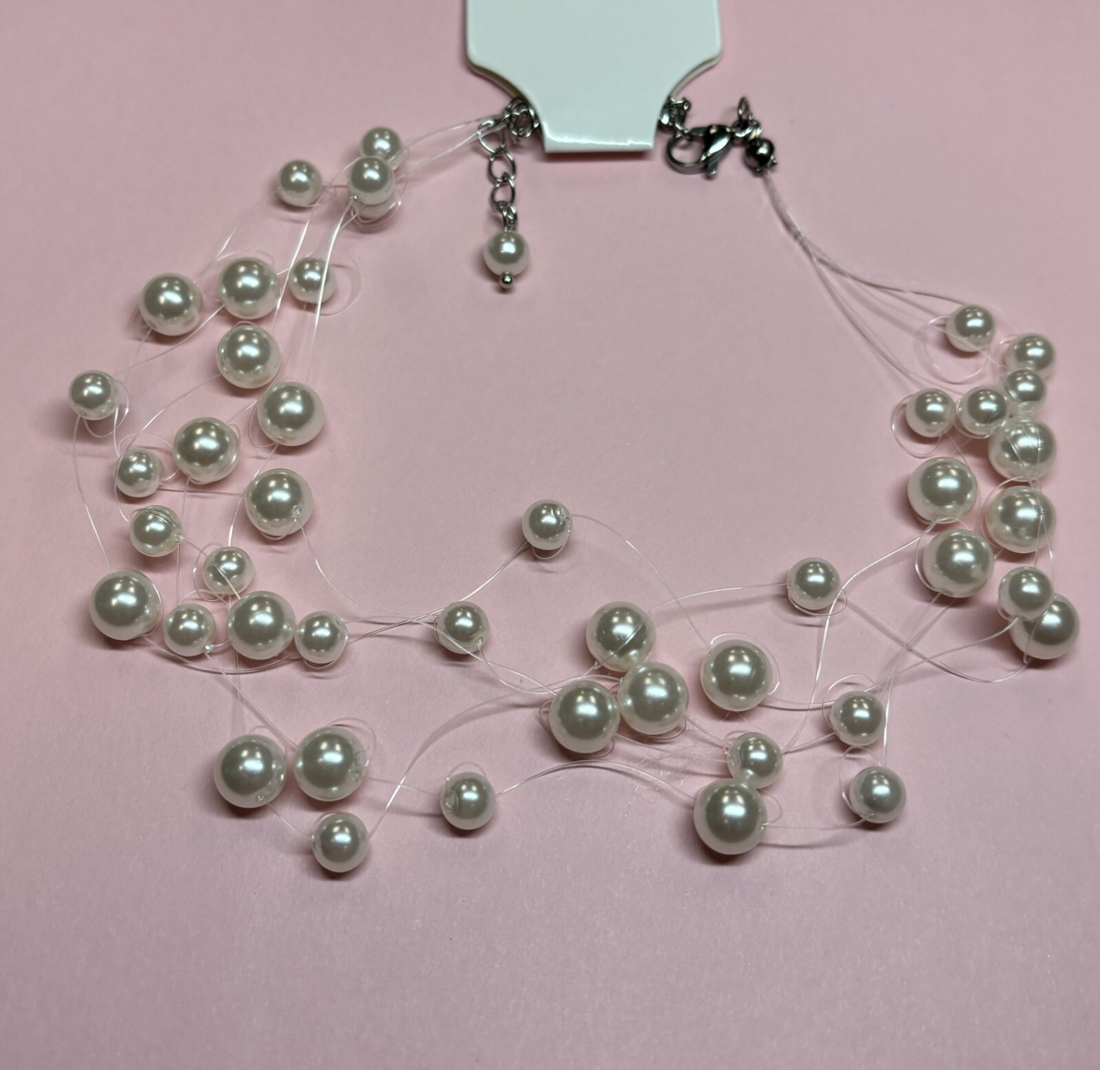 Pearl Choker Bauble Necklace