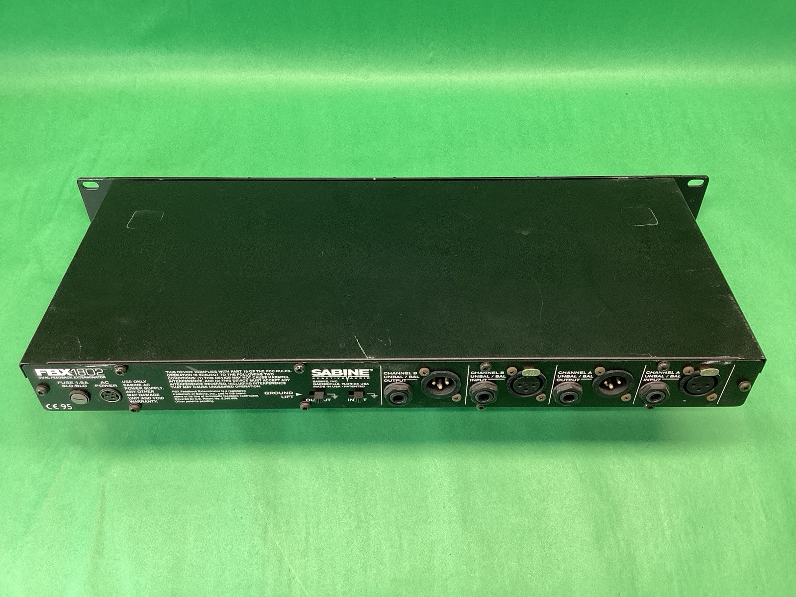SABINE FBX 1802 Dual Feedback Exterminator Processor Rack Mount - UNTESTED
