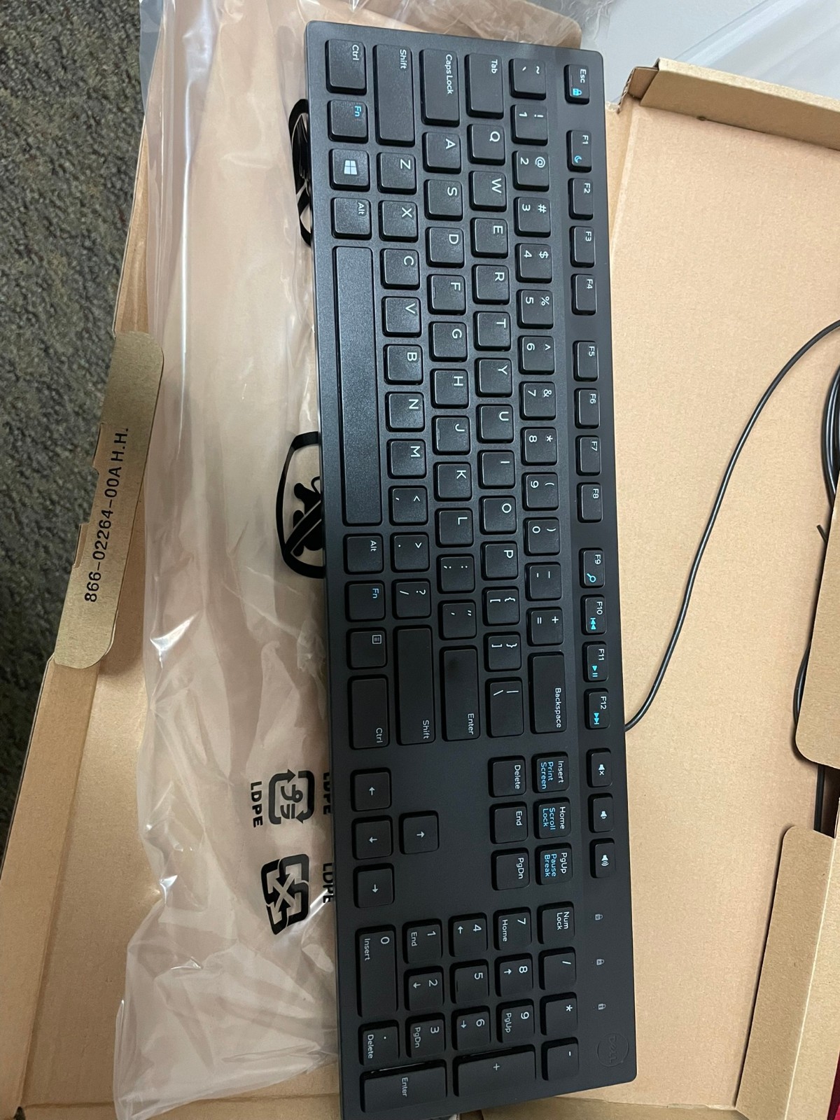 Dell KB216-BK-US Wired Keyboard - Black - New in Box