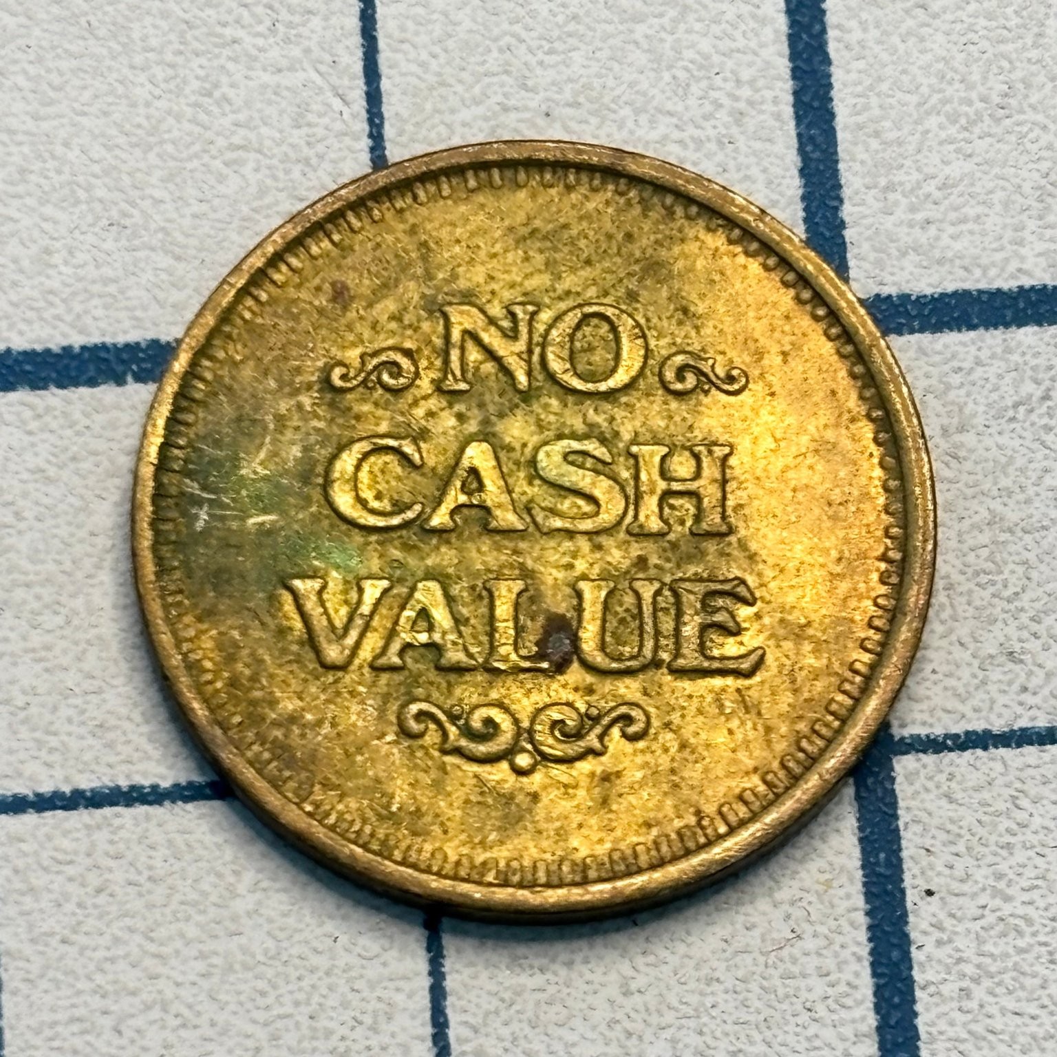 Chip Coin Token Poker Chip Brass Metal Freedom Design