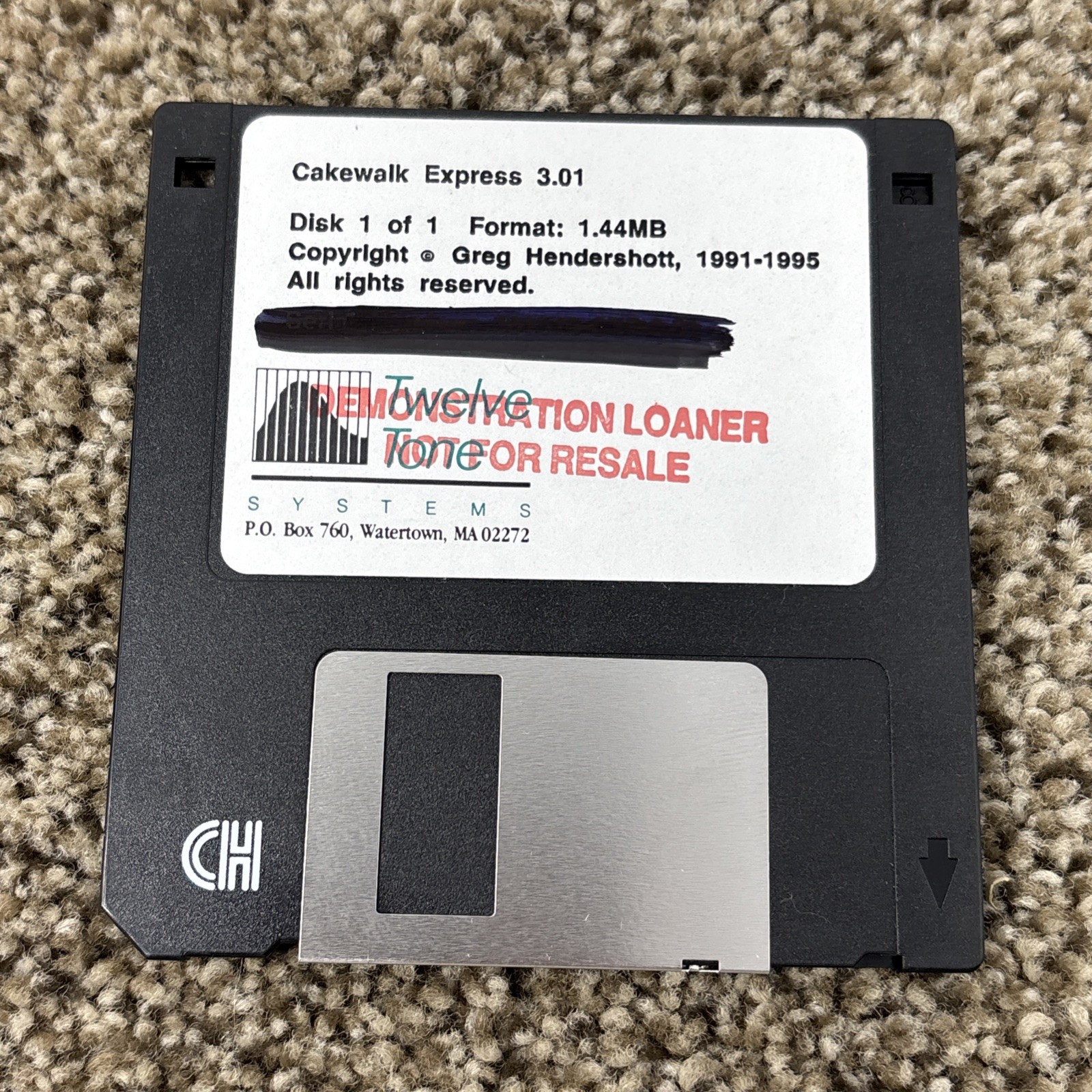 Cakewalk Express 3.01 Software IBM PC DEMONSTRATION LOANER COPY READ